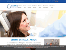 Tablet Screenshot of dentalarbos.com